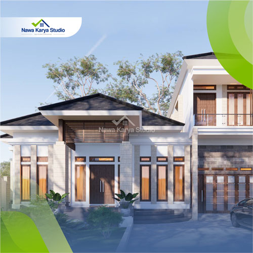 Model Rumah Tingkat Sebagian