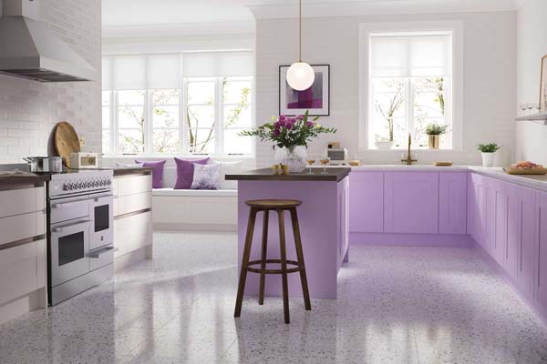 Desain Ruangan Warna Lilac