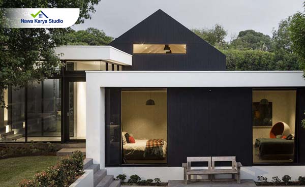 Tampak Depan Rumah Scandinavian