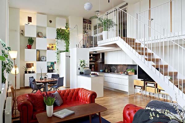 Desain Hunian Lantai Mezanin