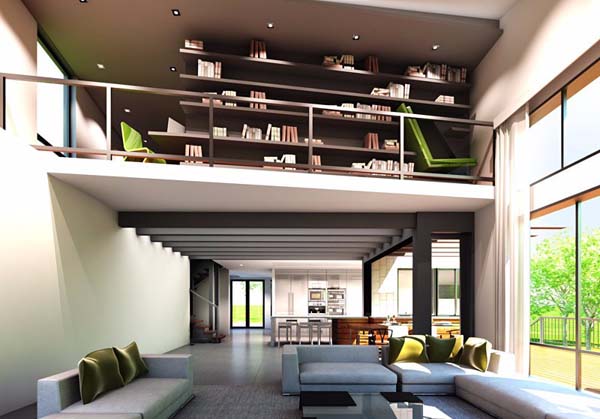 Desain Hunian Lantai Mezanin