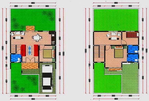 Denah Rumah Tinggal Minimalis