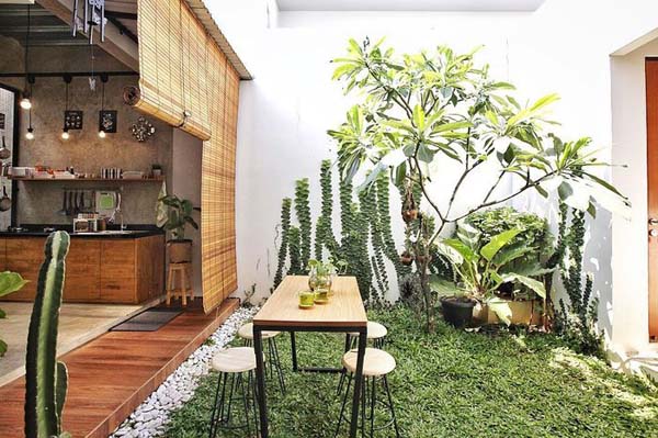 Desain Dapur Semi Outdoor