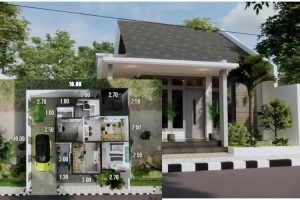 Desain Rumah Ukuran 7x8 Minimalis yang Indah