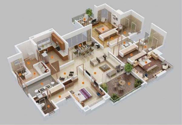 Desain Rumah 6 Kamar