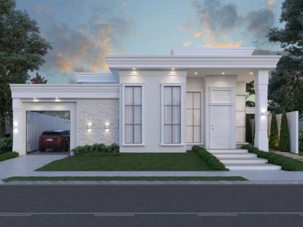 model rumah klasik eropa 1 lantai