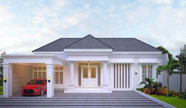 model rumah klasik sederhana