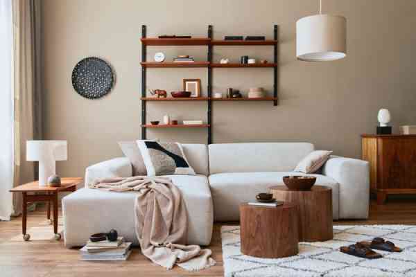 Kombinasi Warna Beige dan Cokelat yang Hangat