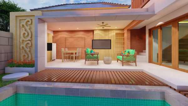 desain rumah villa minimalis