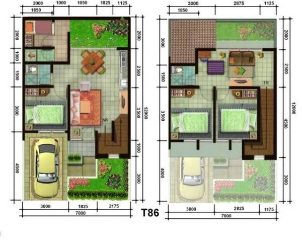 Contoh Denah Rumah 6x10