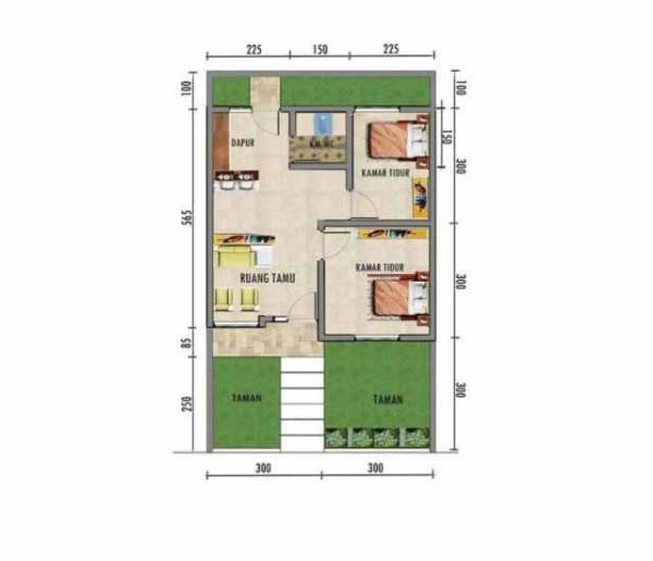 Contoh Denah Rumah 6x10