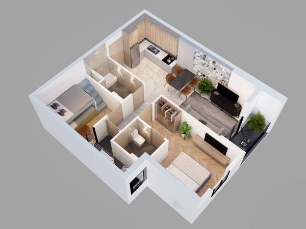 Denah Rumah Ukuran 6x8
