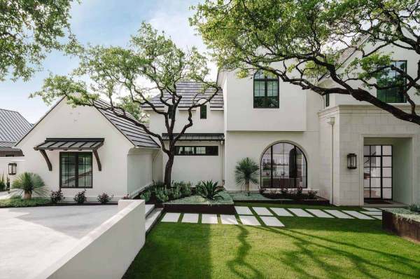 desain rumah villa modern 2 lantai