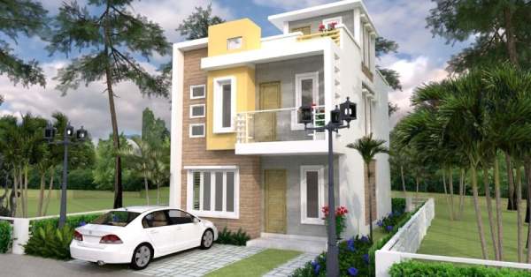 desain rumah 10x6 modern