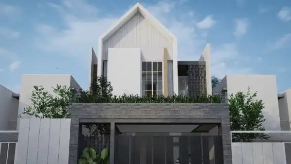 Desain Rumah Scandinavian 2 Lantai
