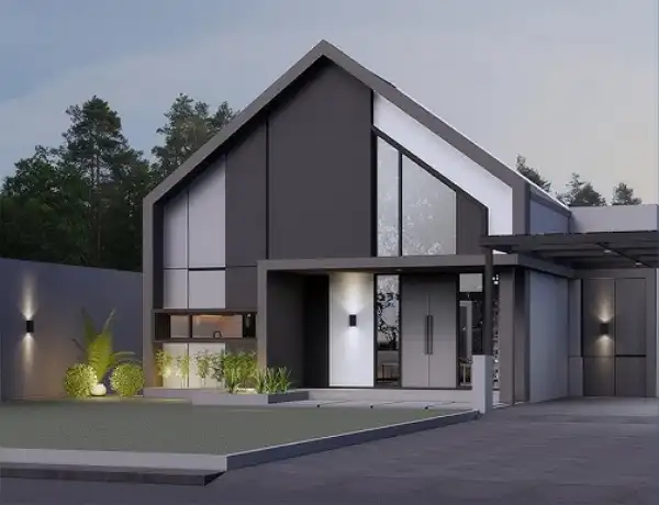 Model Rumah Scandinavian 1 Lantai