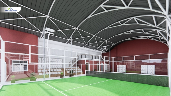 Jasa desain lapangan padel