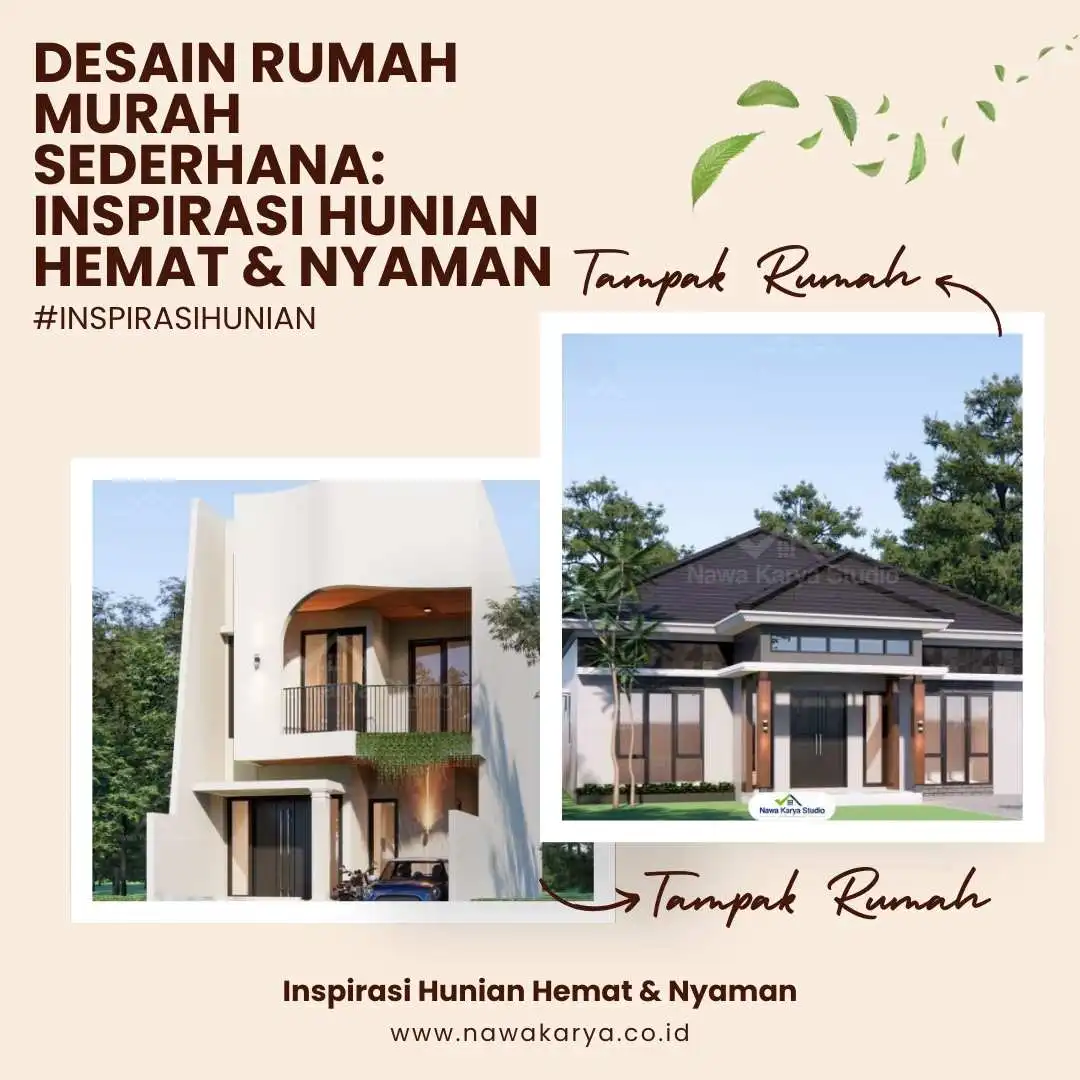 Desain Rumah Murah Sederhana Inspirasi Hunian Hemat & Nyaman