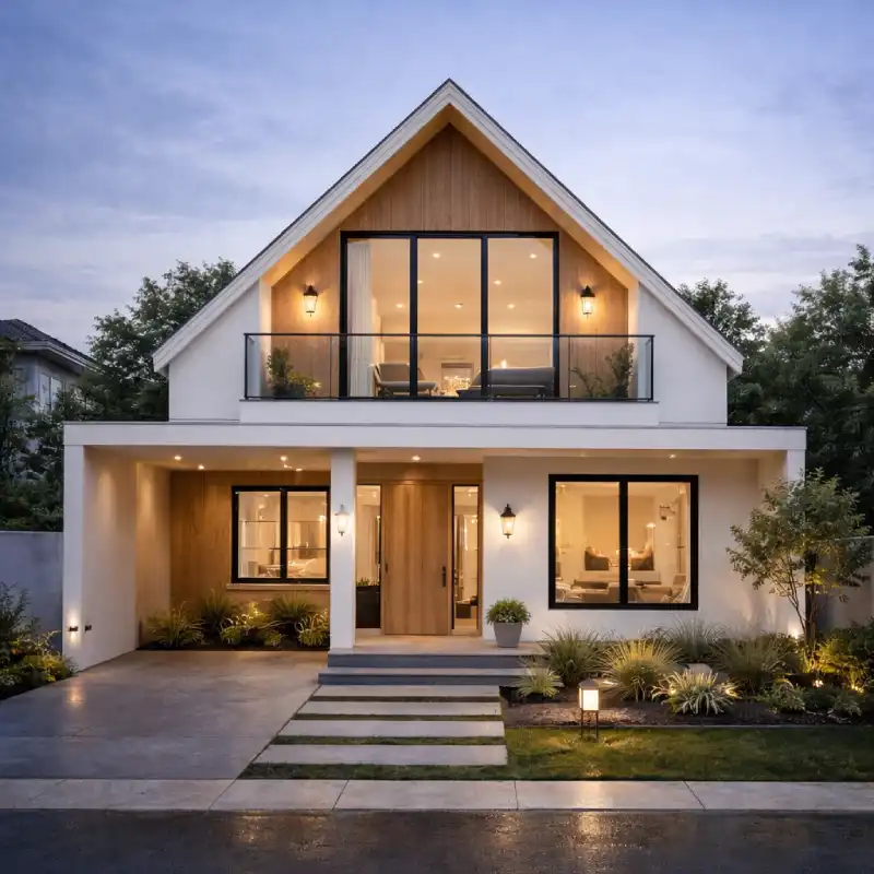 Desain Eksterior Rumah Scandinavian Minimalis