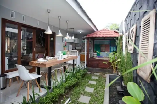 Desain Rumah Minimalis 6x10 dengan Dapur Outdoor