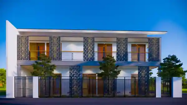 Desain Kost 2 Lantai Minimalis Modern