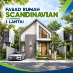 fasad rumah scandinavian 1 lantai